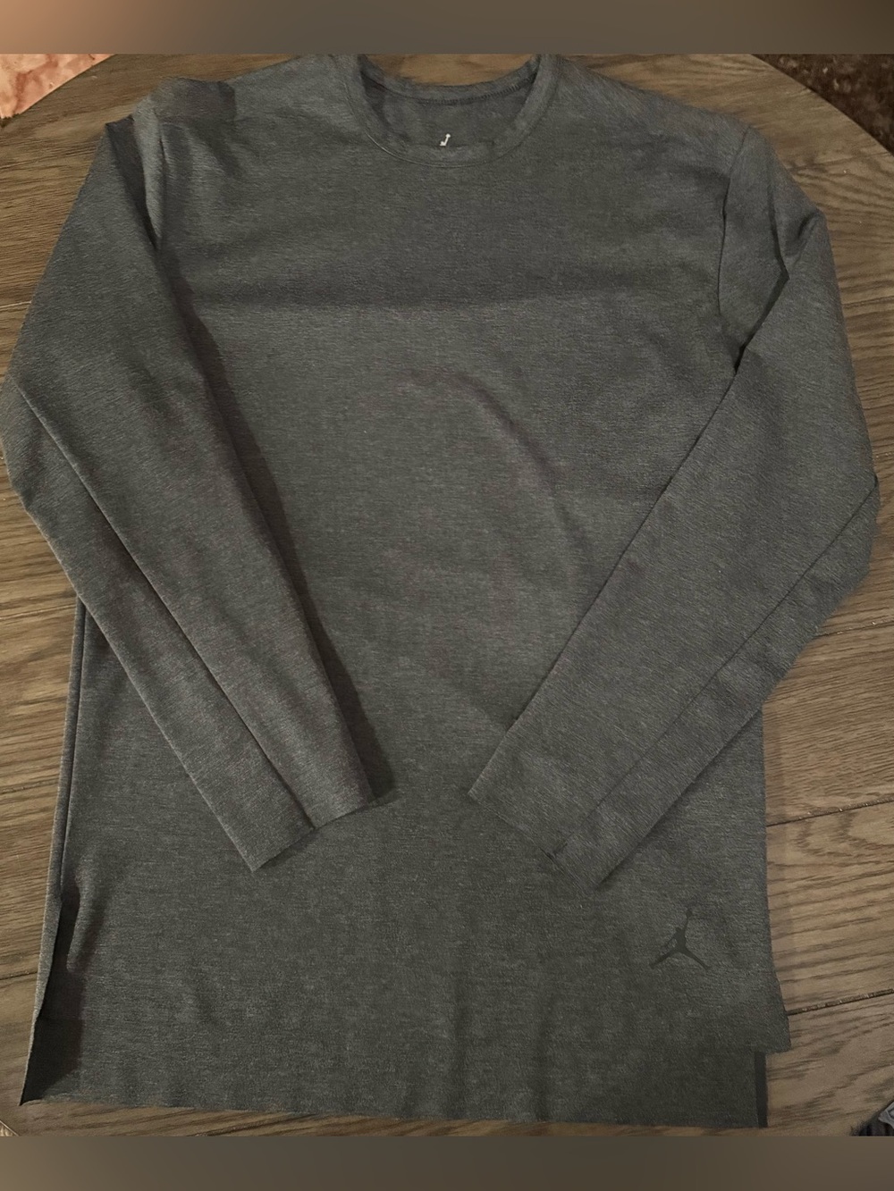 Nike Men's Long Sleeve Crewneck Shirt - Charcoal Gray